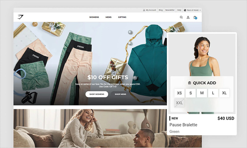Exemple de site Shopify 1